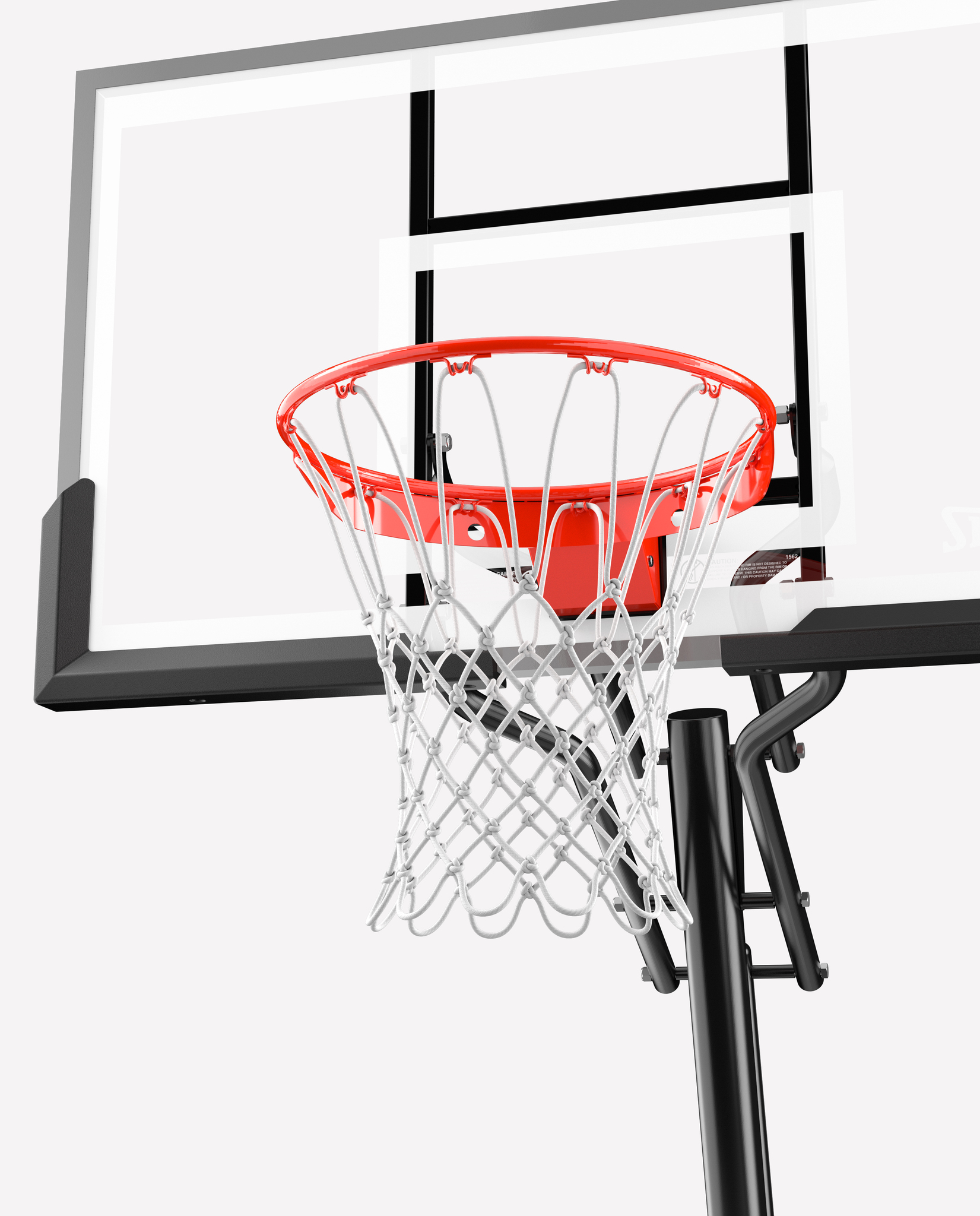 Баскетбольная стойка мобильная, стекло Spalding 54" Glass Hybrid Portable