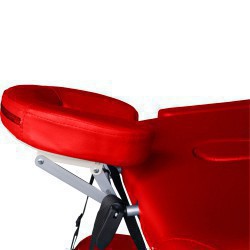 Массажный стол DFC NIRVANA, Elegant OPTIMA,  186х60х4 см, алюм. ножки, цвет красный (red)